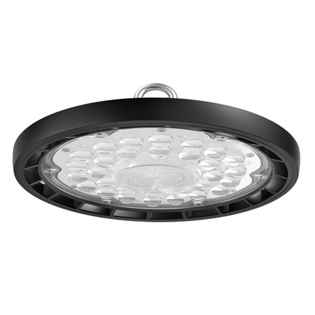 100W LED High Bay Light for commercial use. Energy-efficient, durable aluminium build, 9000 lumens, ideal for warehouses, workshops, and factories.